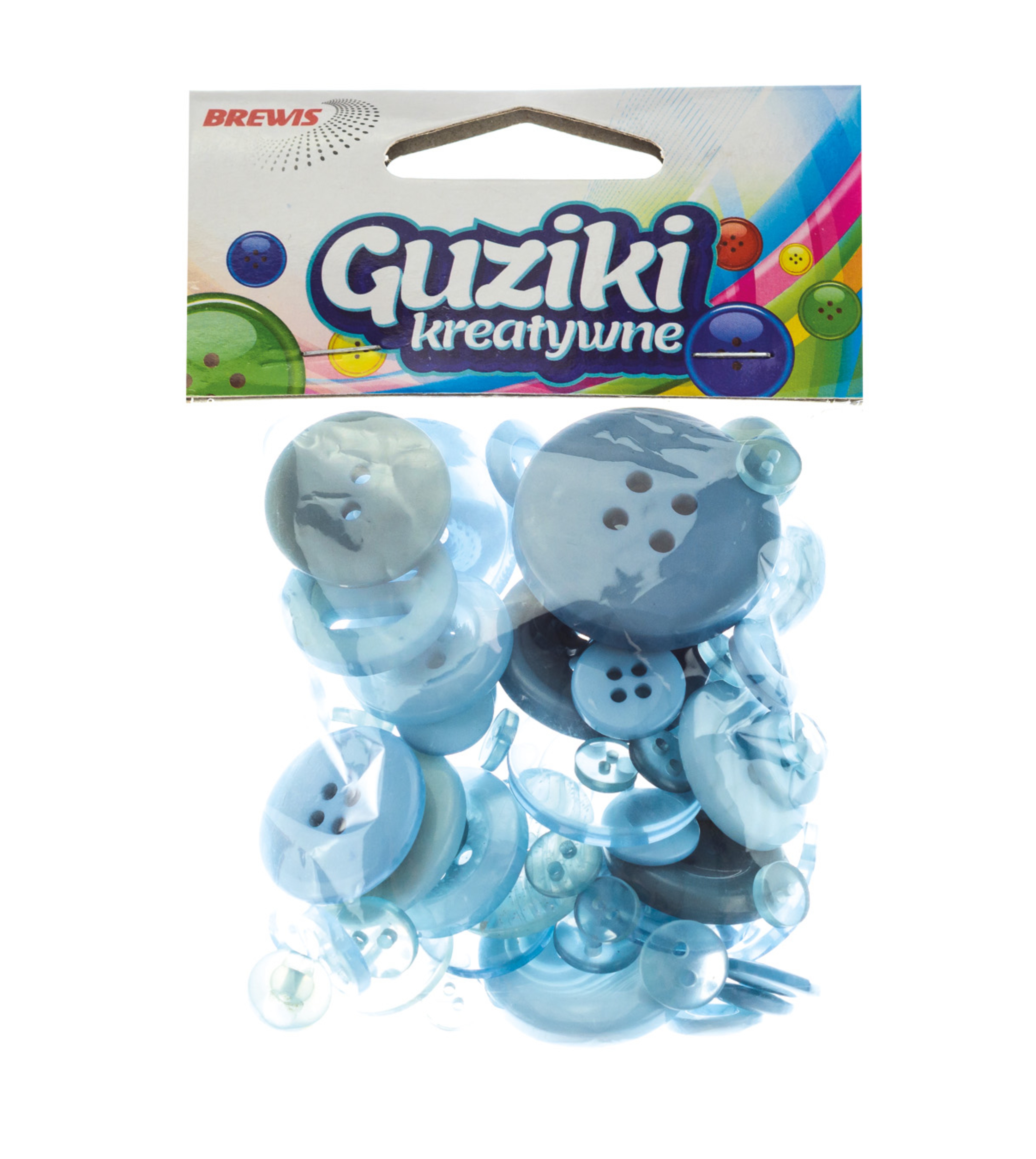 Guziki dekoracyjne gu6 40 g niebieskie | espryciarze.pl |Zamów online!