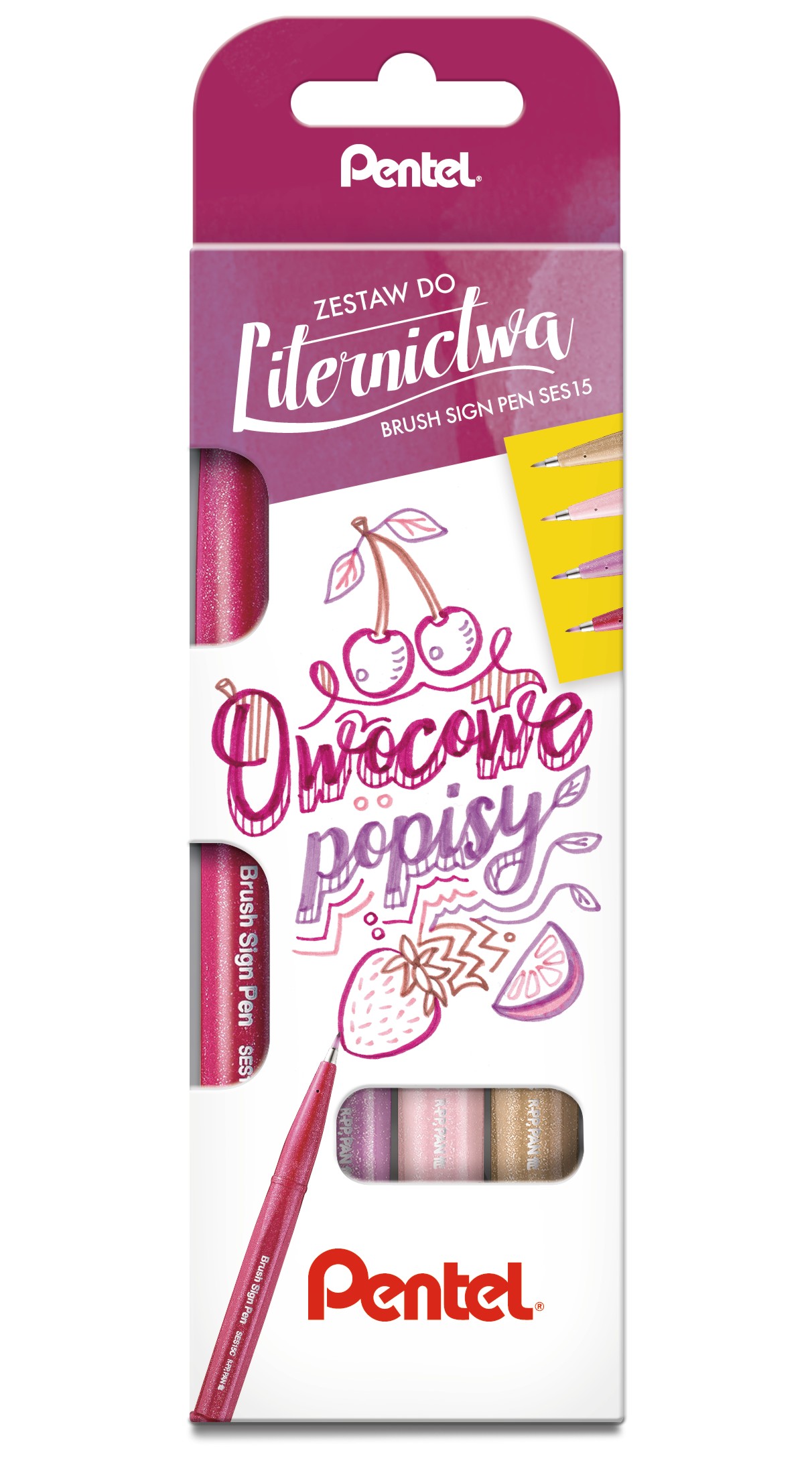 Zestaw pisaków pędzelkowych Pentel ses15 owocowe popisy | espryciarze.pl |Kup w super cenie!