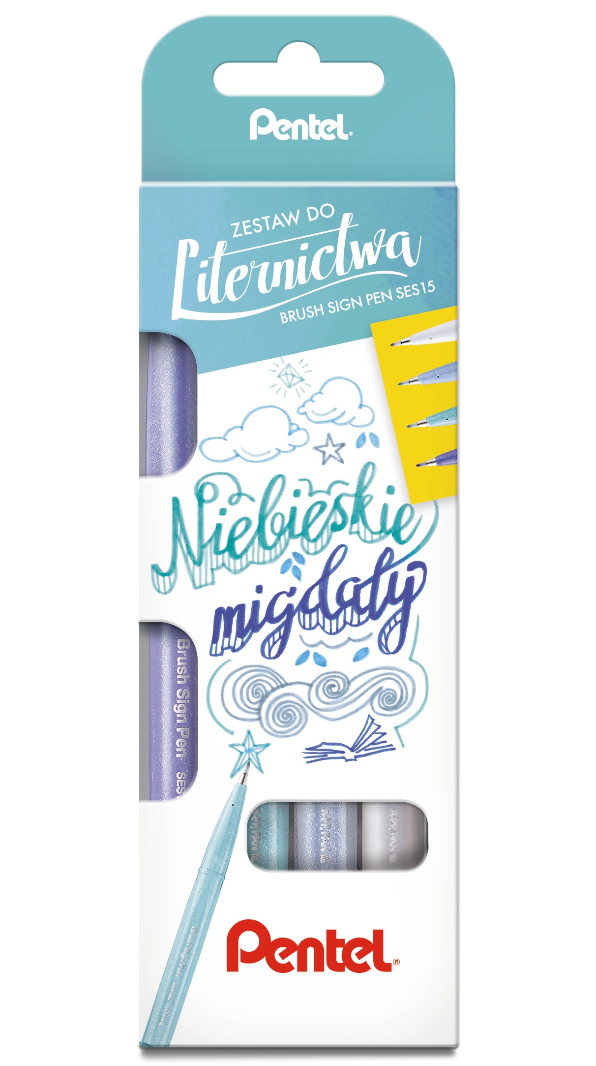 Zestaw pisaków pędzelkowych Pentel ses15 niebieskie migdały | espryciarze.pl |Weź najlepszą cenę!