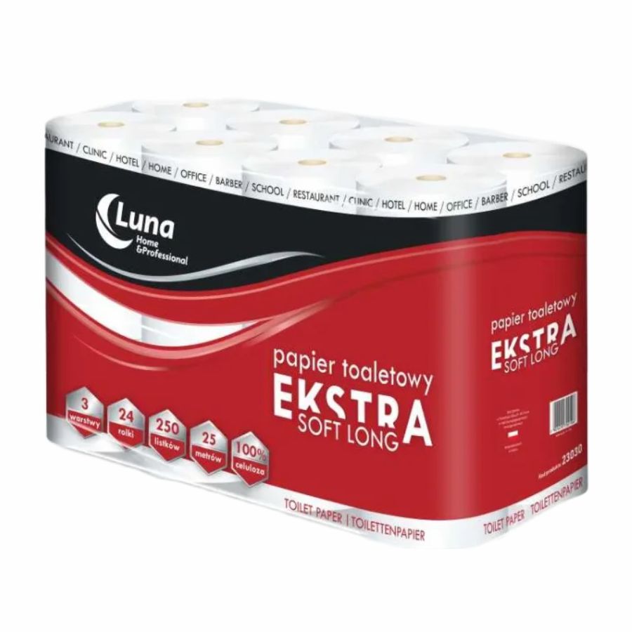 Papier toaletowy 24 rolki Extra Soft Long 25 m celuloza 3 warstwy | espryciarze.pl |Kliknij i kup!