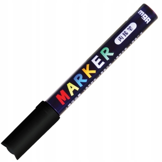 Marker akrylowy mg 1-2 mm czarny | espryciarze.pl |Zamów online!