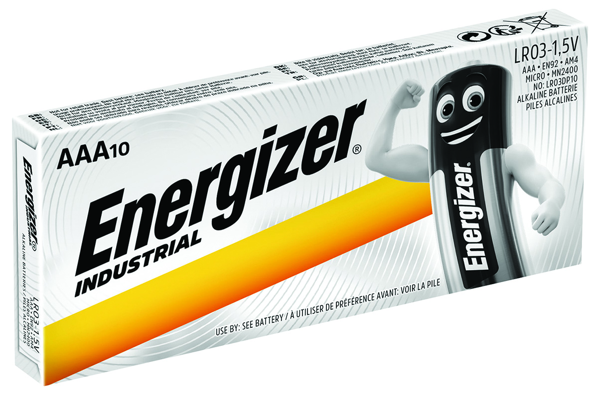 Bateria Energizer industrial, aaa, lr03, 1,5v, zestaw 10 sztuk | espryciarze.pl |Kup teraz!