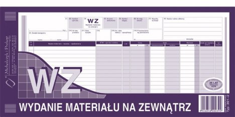 Druk wz wydanie materiału na zewnątrz 1/3 A3 M&P | espryciarze.pl |Zamów natychmiast!