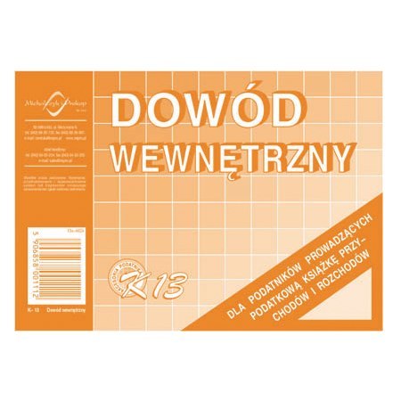 Druk dowód wewnętrzny A6 M&P do biura | espryciarze.pl |Zamów dziś!