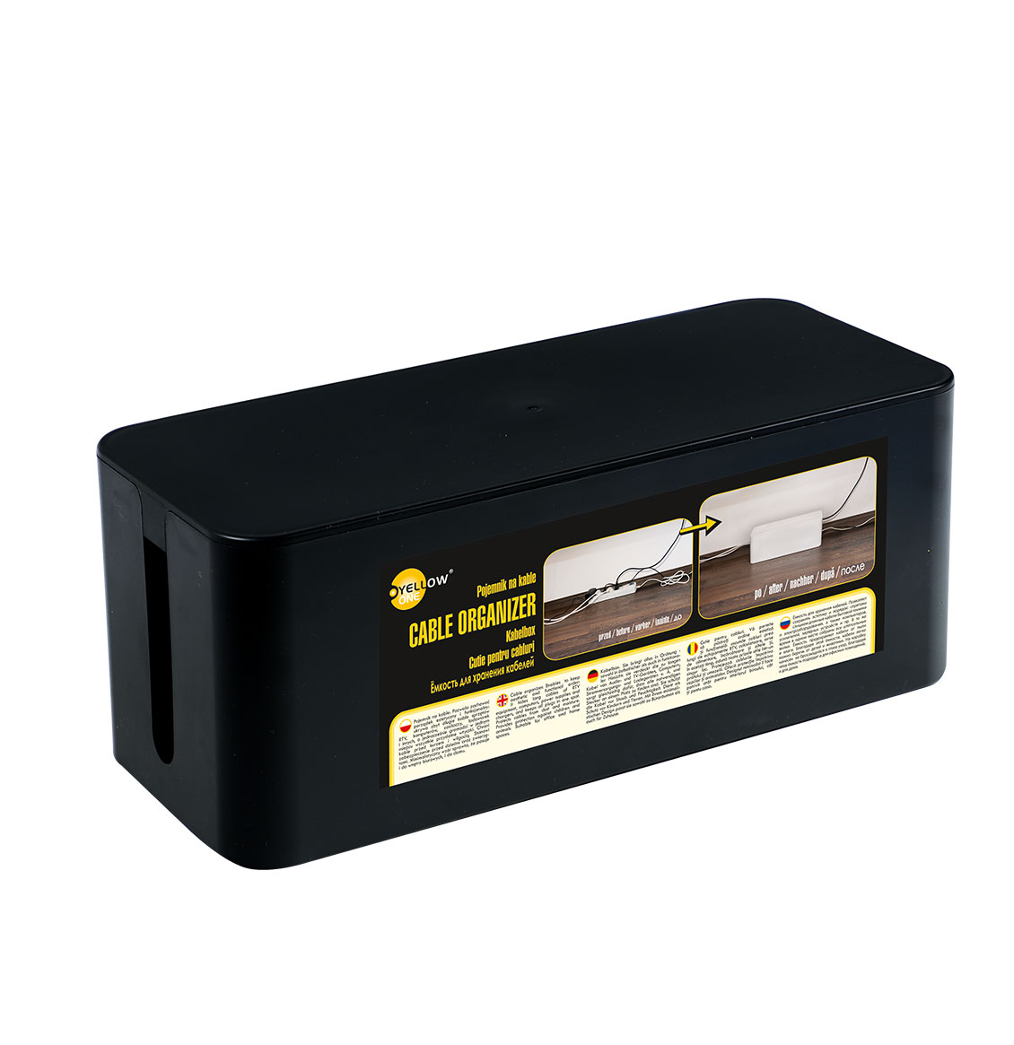 Pojemnik na kable yl-pk320c czarny Yellow one | espryciarze.pl |Złap promocję!