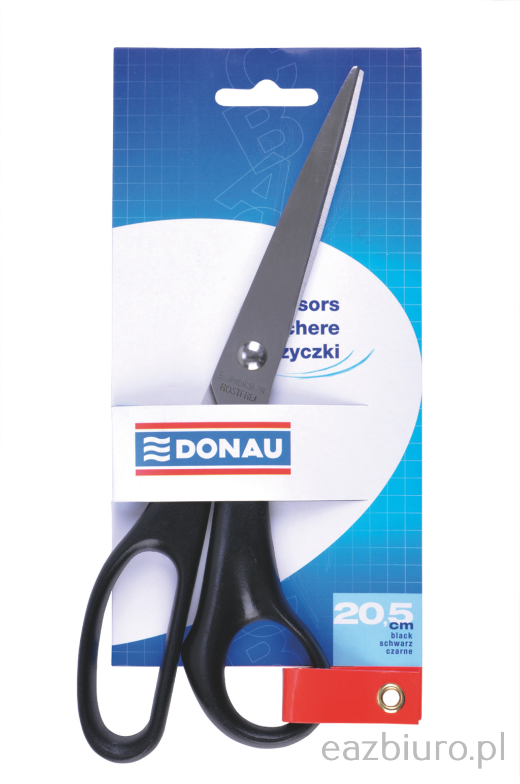 Nożyczki biurowe Donau 20,5 cm czarne | espryciarze.pl |Złap promocję!