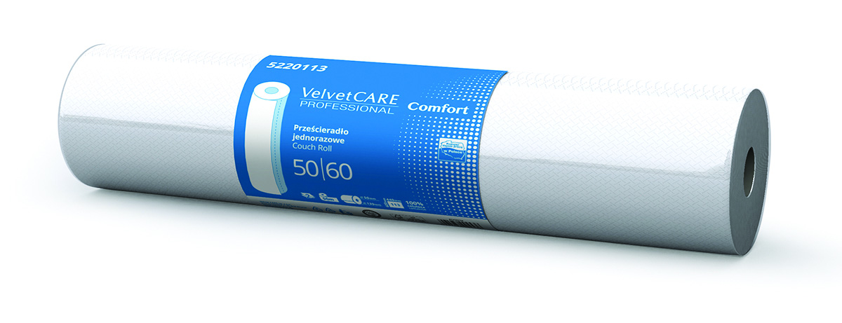 Rolka medyczna celulozowa Velvet professional, 2-warstwowa biały podkład medyczny | espryciarze.pl |Weź najlepszą cenę!