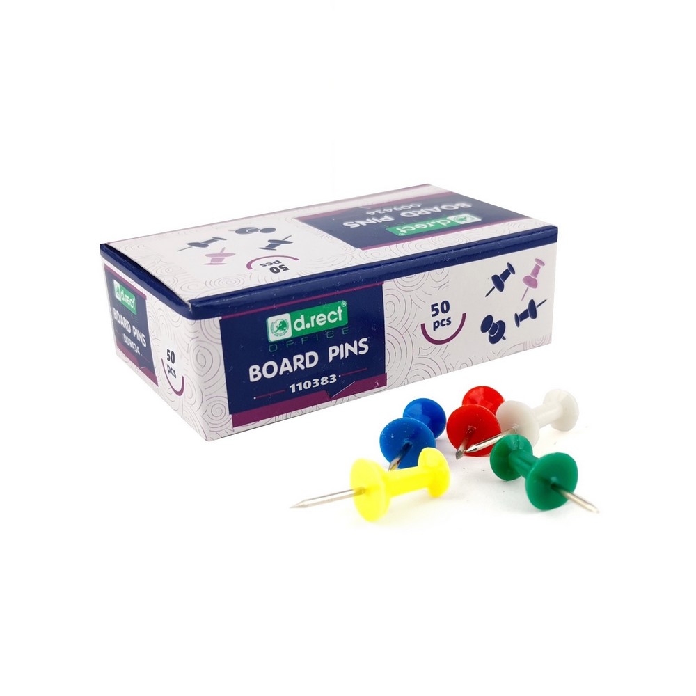 Pinezki kołeczki D Rect mix kolorów zestaw 50 sztuk | espryciarze.pl |Zamów online!