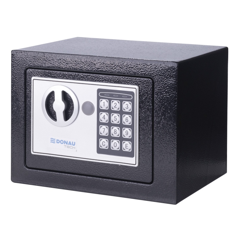 Sejf manualno-cyfrowy DONAU TECH, 230x170 x 170 mm, czarny | espryciarze.pl |Sprawdź ofertę!