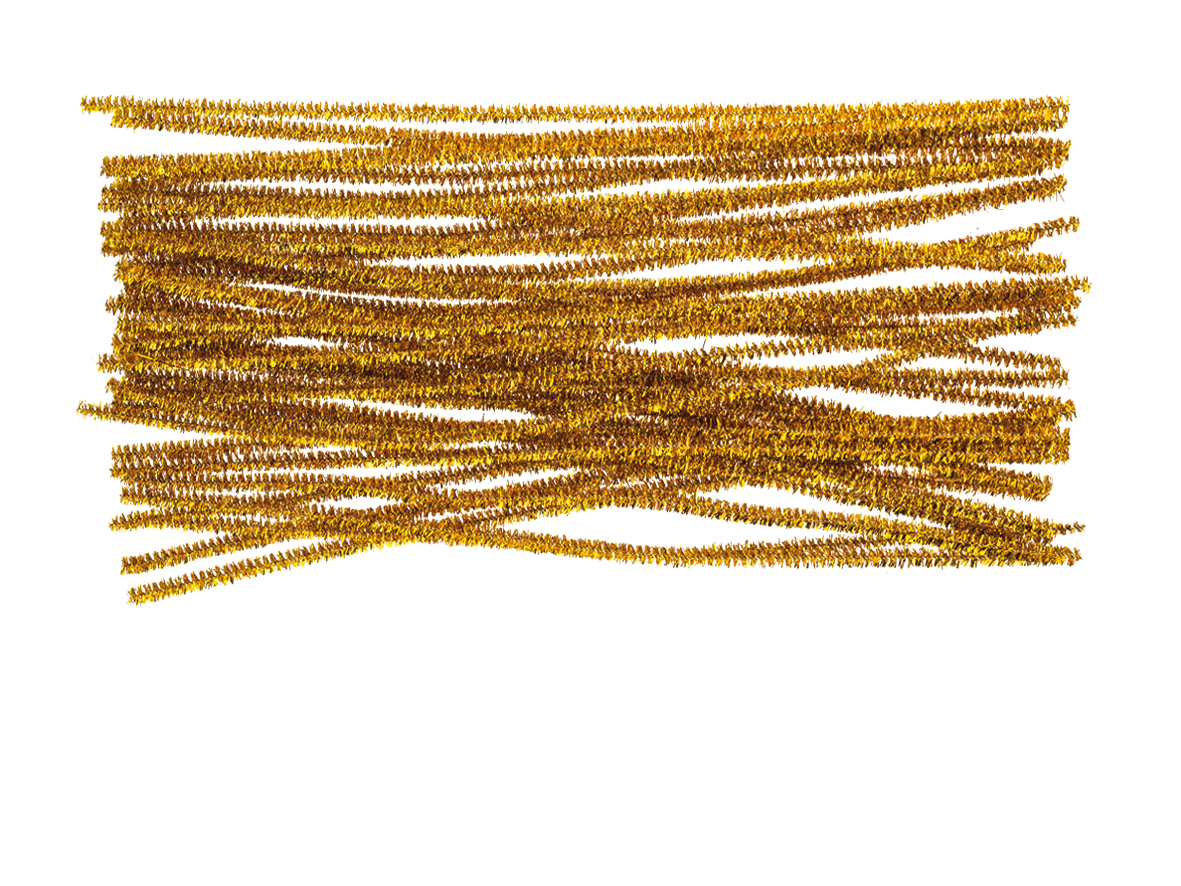 Druciki kreatywne metalizowane 30 cm zestaw 25 sztuk złote | espryciarze.pl |Kup teraz!