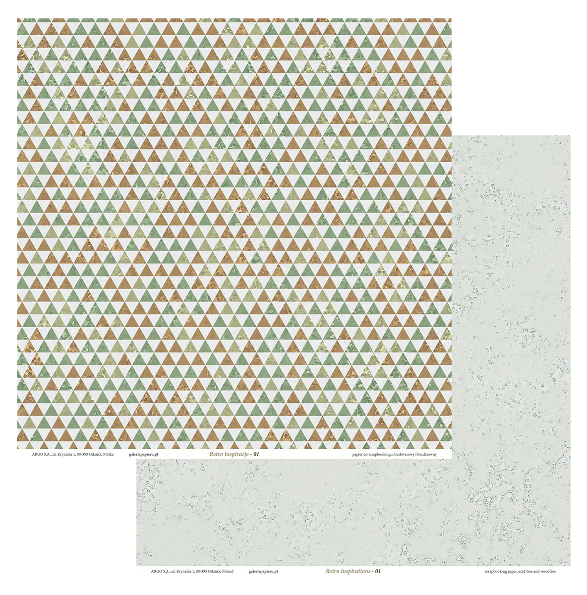 Papier scrapbookingowy dwustronny retro inspiracje-01 200 g/m2 zestaw 5 sztuk. | espryciarze.pl |Kup teraz!