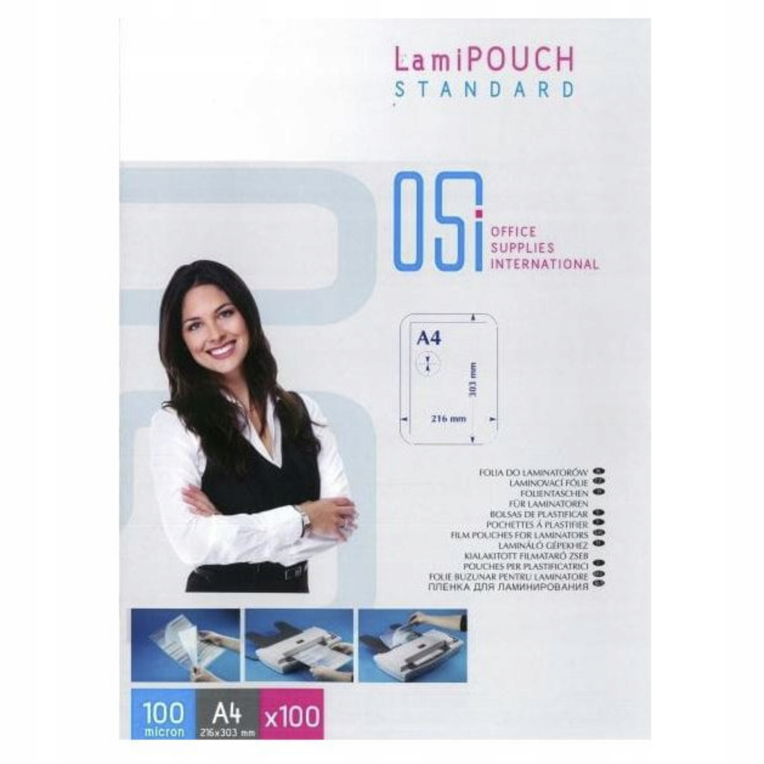 Folie laminacyjne Opus A4 216x303 mm 100 µm zestaw 100 sztuk | espryciarze.pl |Skorzystaj teraz!