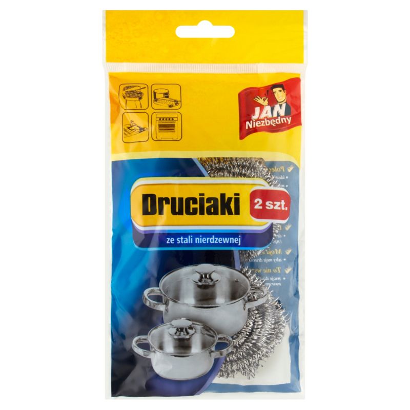 Druciak ze stali nierdzewnej Jan Niezbędny zestaw 2 sztuk. | espryciarze.pl |Skorzystaj teraz!
