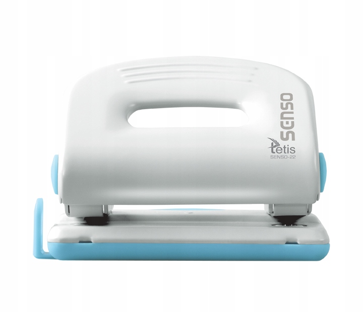 Dziurkacz senso metalowy 22 biało-niebieski | espryciarze.pl |Sprawdź ofertę!