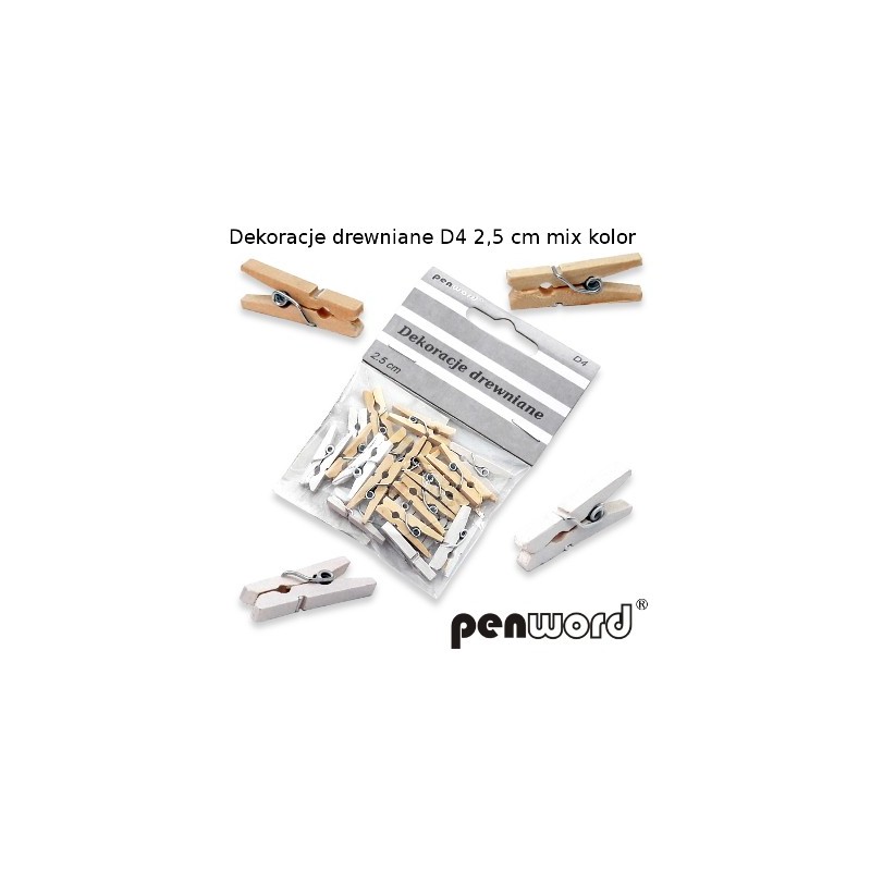 Dekoracje drewniane d4 2,5 cm mix kolor a'24 | espryciarze.pl |Kup od ręki!