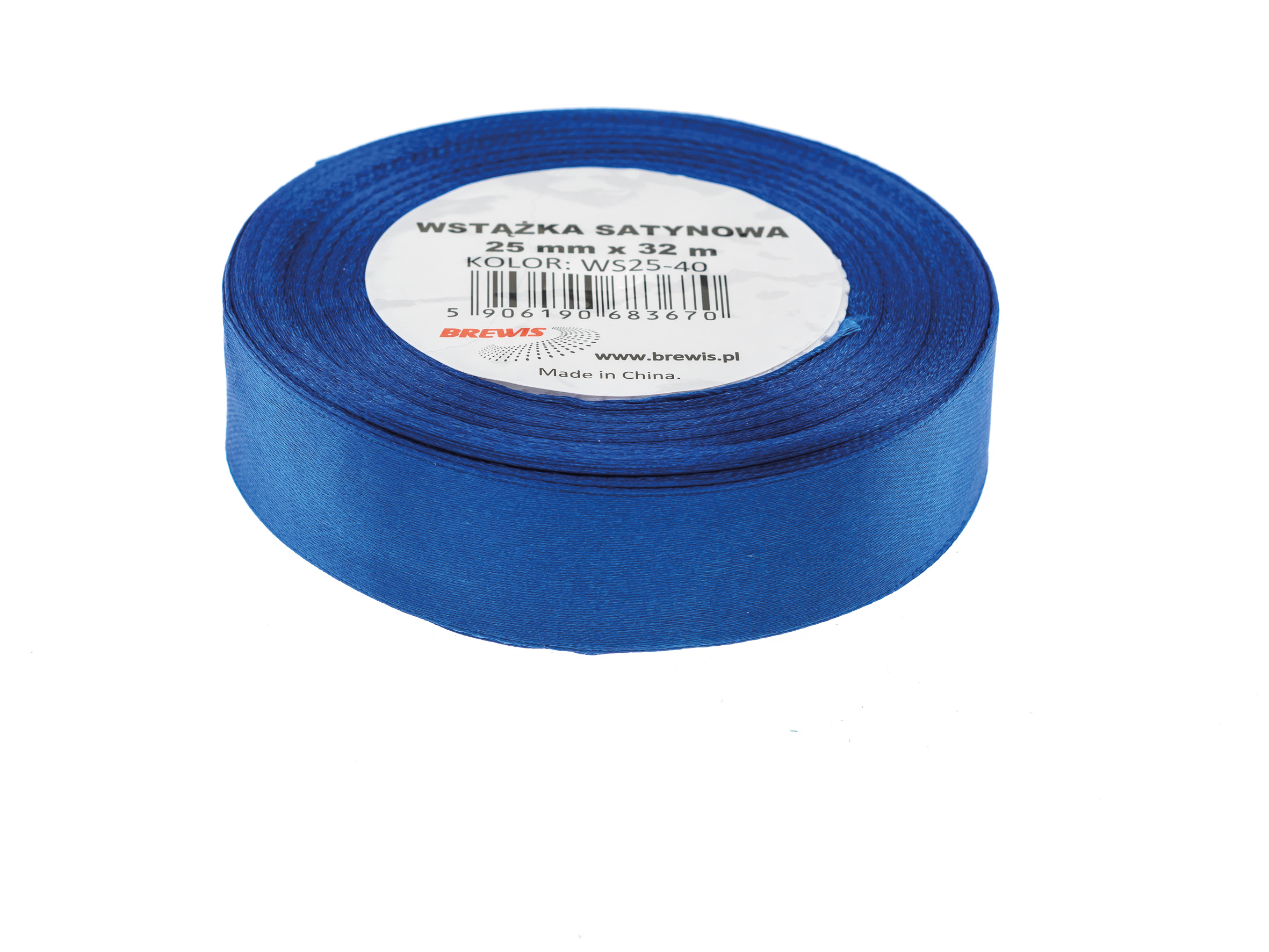 Wstążka Brewis satynowa 25 mm 32 m atramentowy | espryciarze.pl |Zamów dziś!