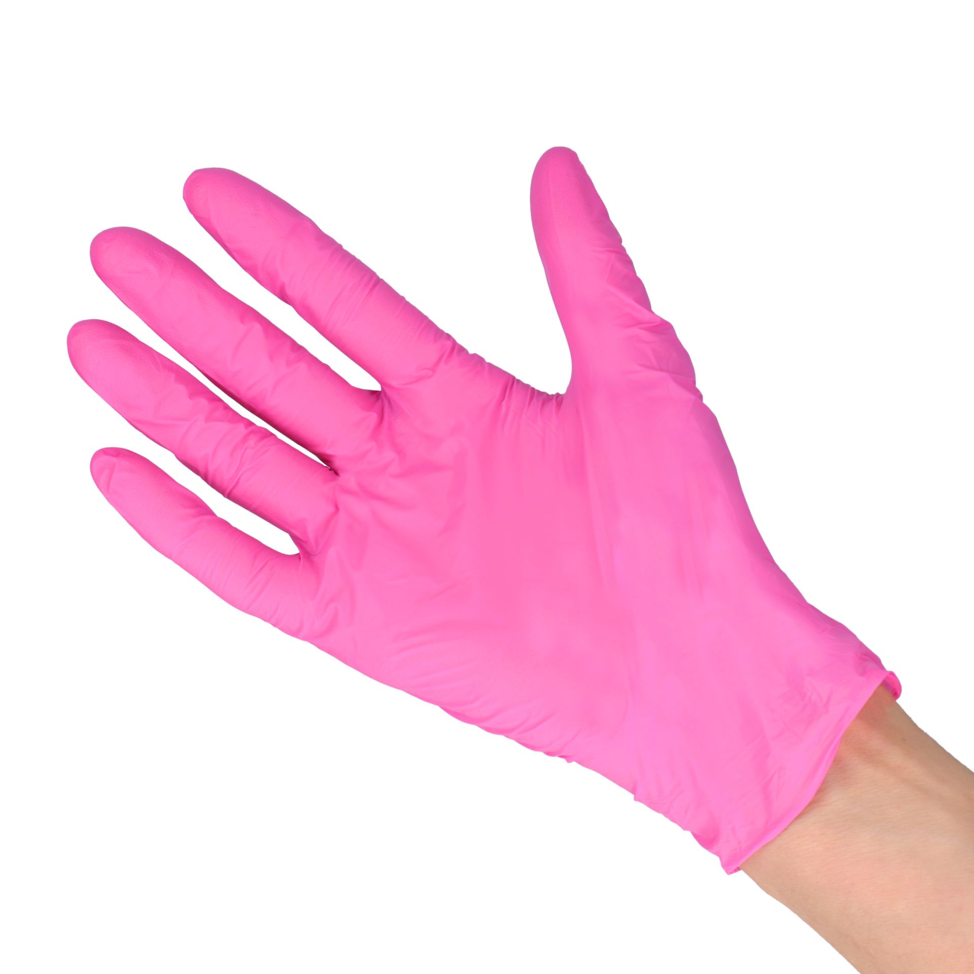 Nitrylowe rękawice diagnostyczne różowe S zestaw 100 sztuk. | espryciarze.pl |Działaj teraz!