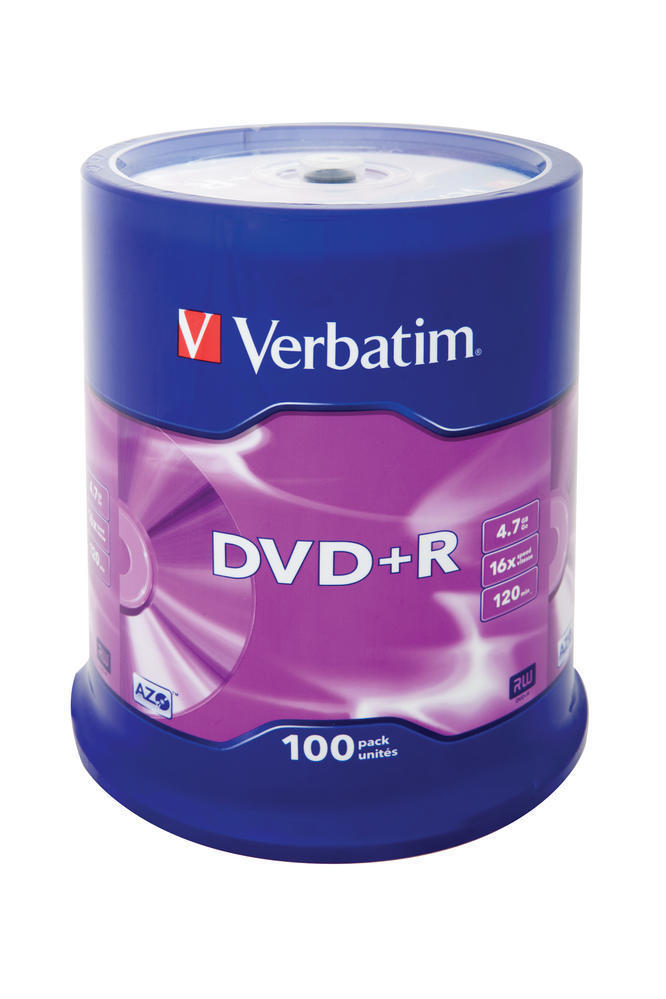 Płyta dvd+r Verbatim 4,7gb cake 100 | espryciarze.pl |Sprawdź ofertę!