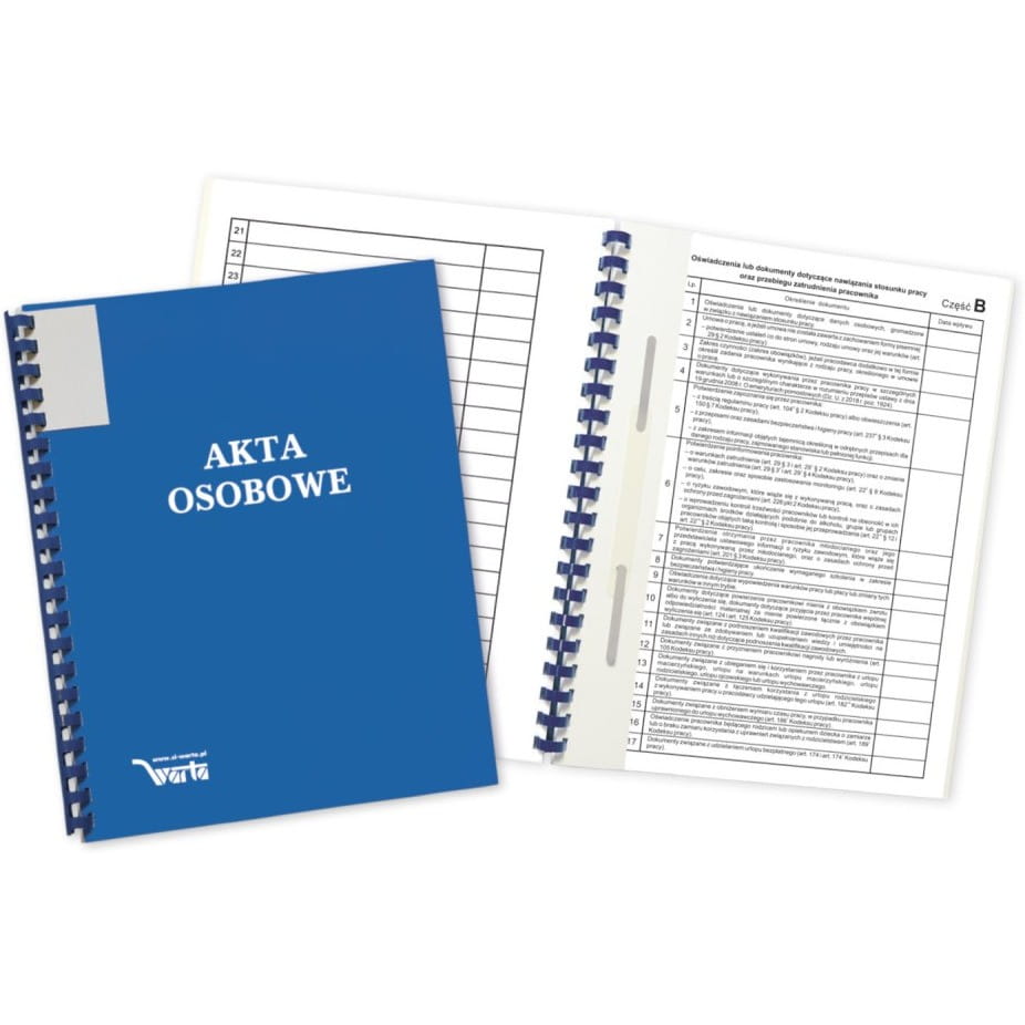 Teczka do akt abcde zadrukowana niebieska | espryciarze.pl |Nie zwlekaj!