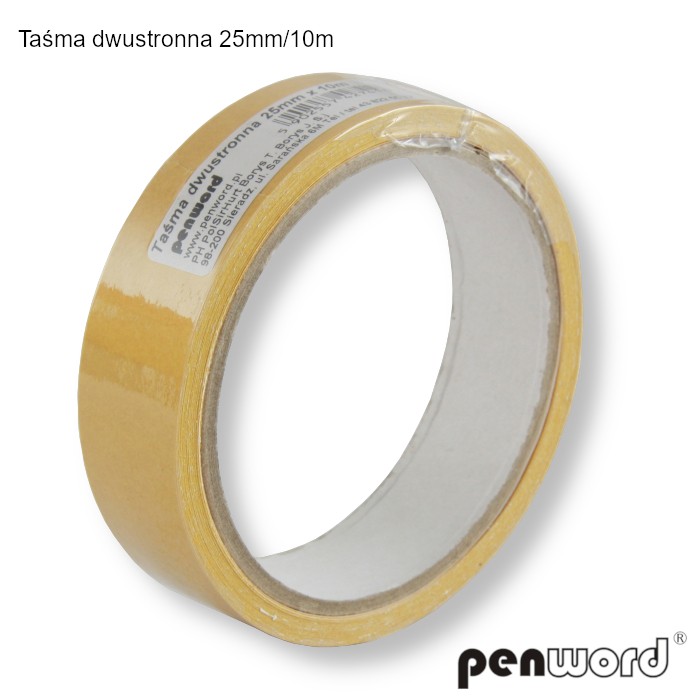 Taśma dwustronna 25 mm 10 m do biura | espryciarze.pl |Kup teraz!