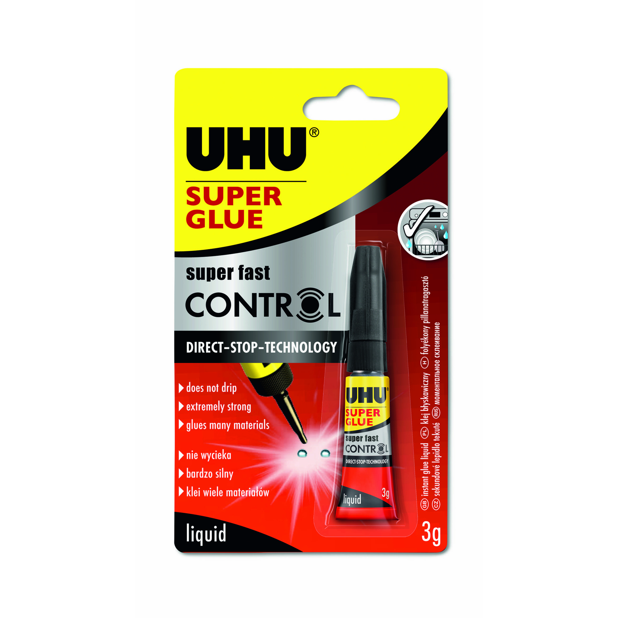 Klej uhu glue control 3 g do biura | espryciarze.pl |Zamów online!