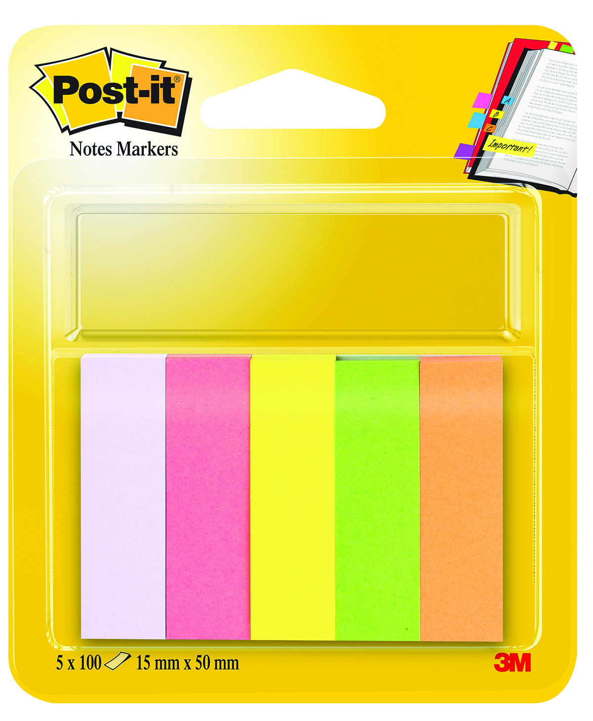 Zakładki indeksujące Post-it (670/5) 15 x 50 mm 5 x 100 kartek mix kolorów | espryciarze.pl |Kup teraz!