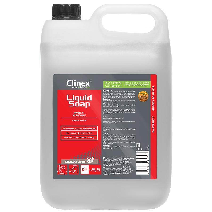 Clinex liquid soap 77-521 mydło w płynie 5 l | espryciarze.pl |Kup teraz!