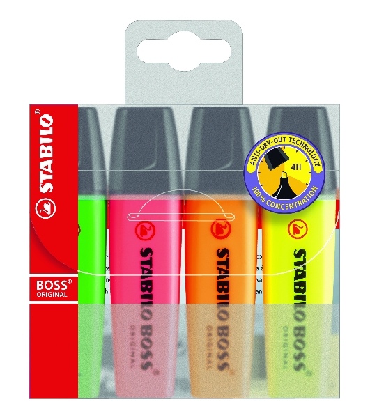 Zakreślacz Stabilo boss original mix 4 kolory | espryciarze.pl |Nie zwlekaj!