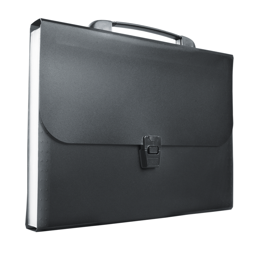 Teczka harmonijkowa pp z rączką A4 czarna | espryciarze.pl | Sprawdź naszą propozycję