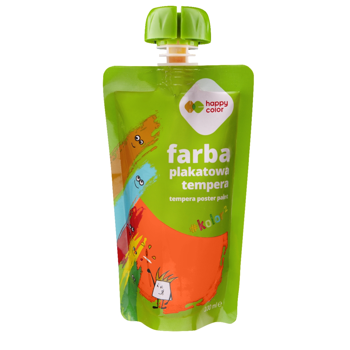 Farba plakatowa tempera w saszetce 100 ml pomarańczowa | espryciarze.pl |Złap promocję!