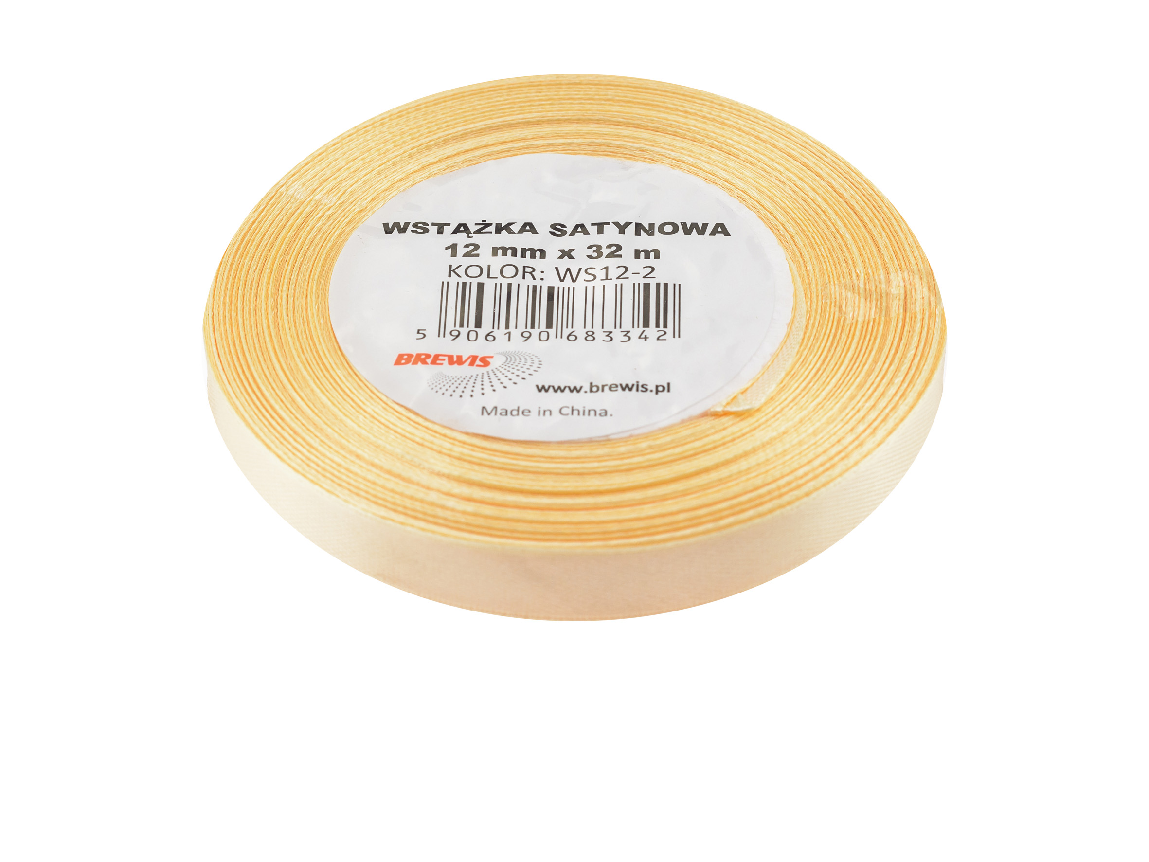 Wstążka Brewis satynowa 12 mm 32 m ecru | espryciarze.pl |Kup taniej!