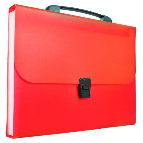 Teczka harmonijkowa pp z rączką A4 czerwona | espryciarze.pl |Nie zwlekaj!