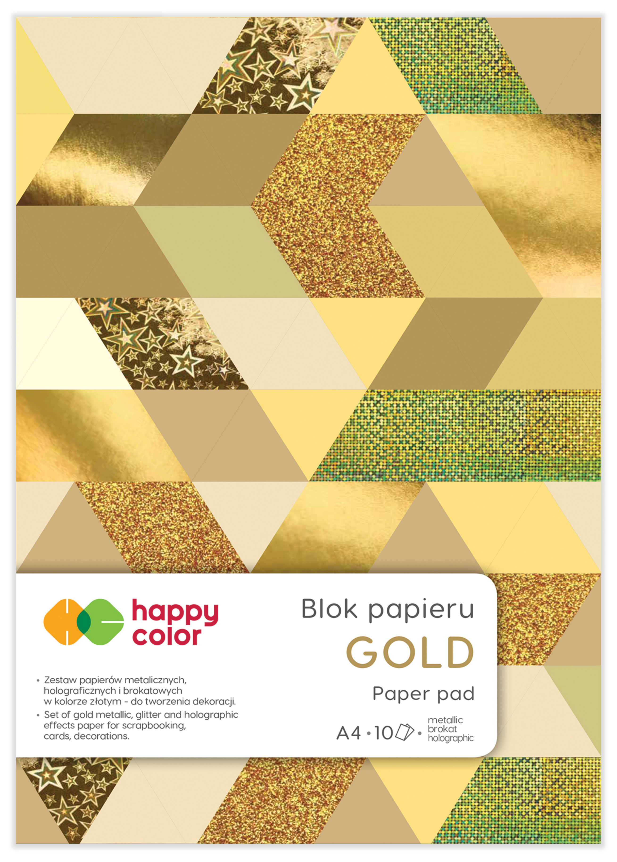 Blok gold A4, 150-230 g/m2, zestaw 10 arkuszy | espryciarze.pl |Kup od ręki!