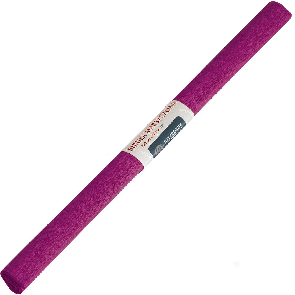 Bibuła marszczona różowa ciemna 