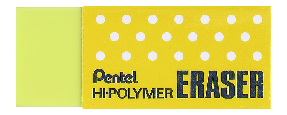Gumka ołówkowa Pentel hiolymer zeh05 cm żółta | espryciarze.pl |Kup teraz!