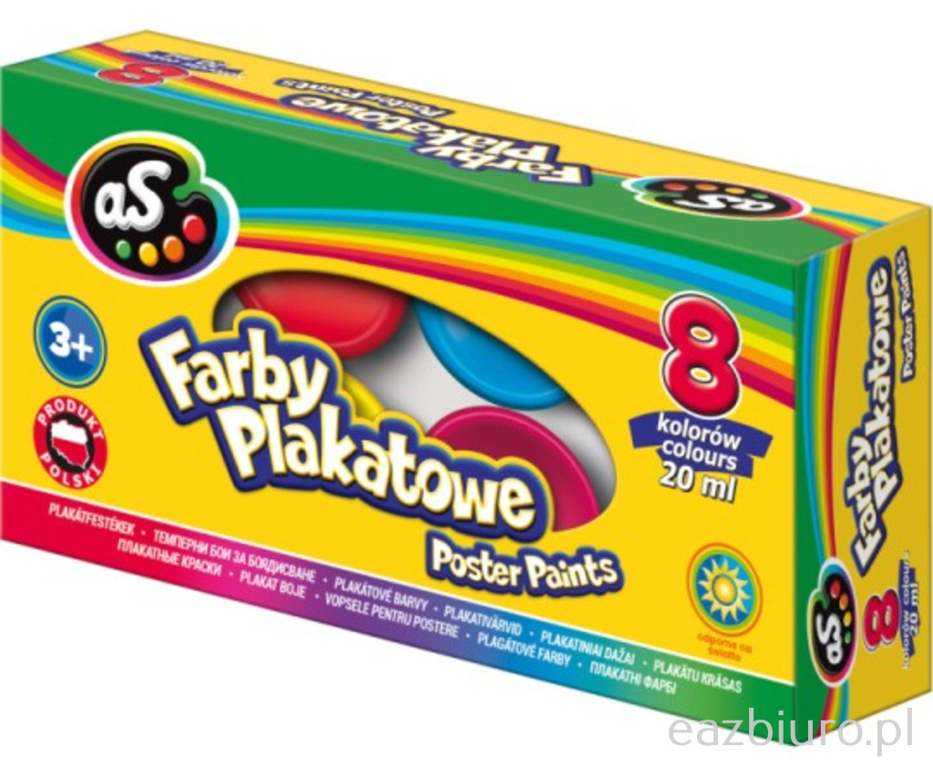 Farbki plakatowe as 8 kolorów do biura | espryciarze.pl |Kup taniej!