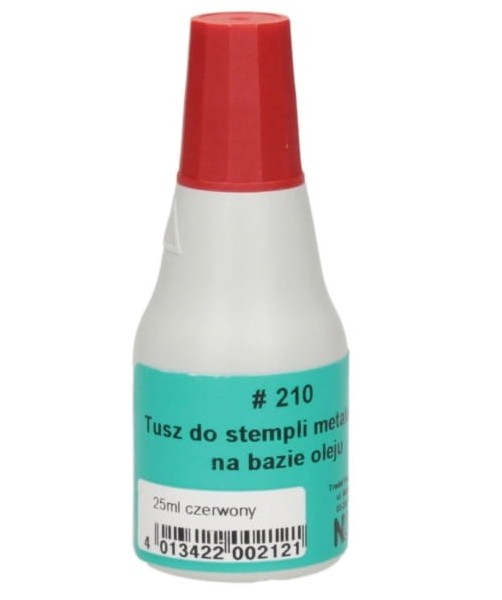 Tusz olejowy do stempli metalowych Noris czerwony 25 ml | espryciarze.pl |Kliknij i kup!