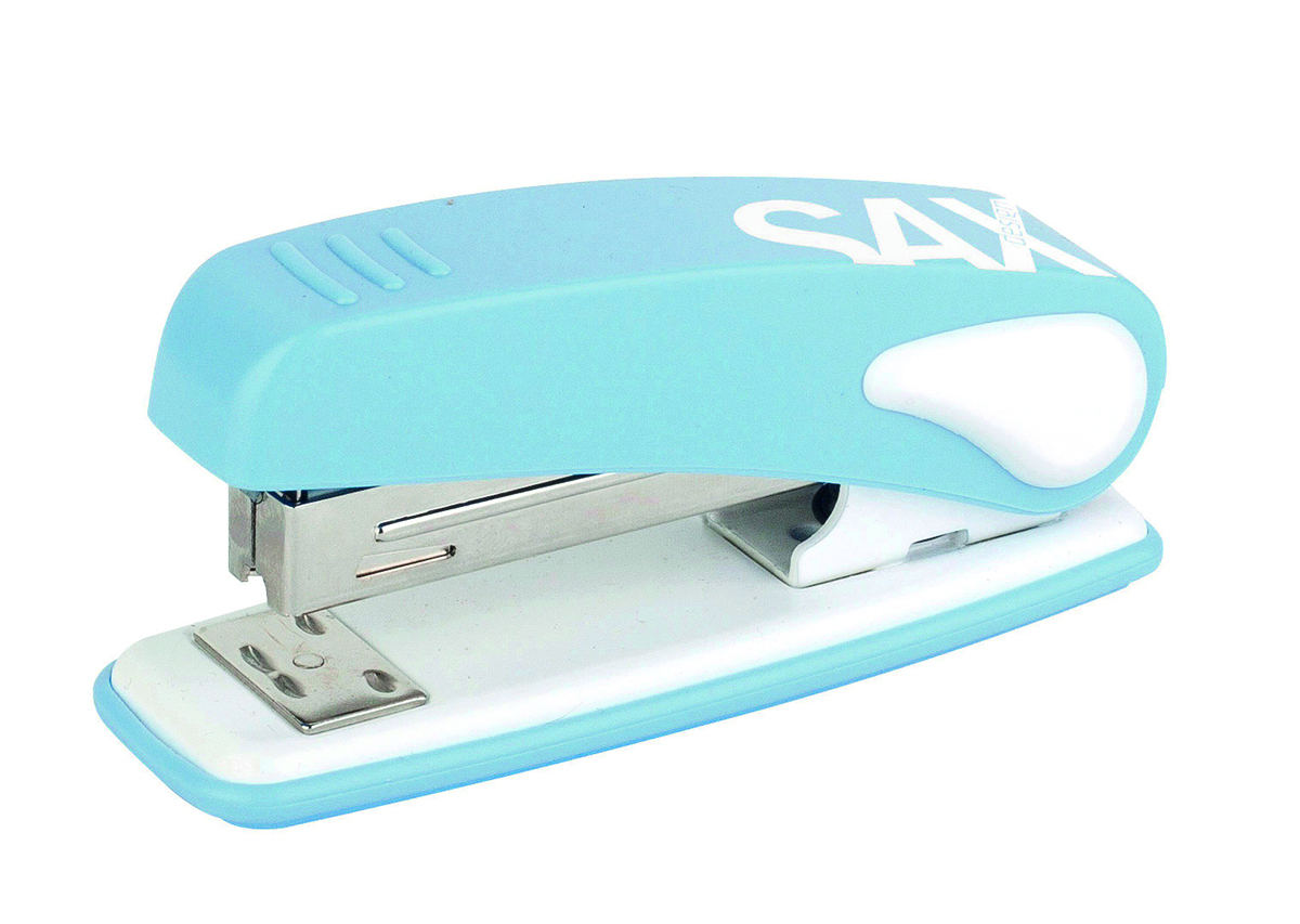 Zszywacz Sax239 design, zszywa do 25 kartek, jasnoniebieski | espryciarze.pl |Zgarnij ofertę!