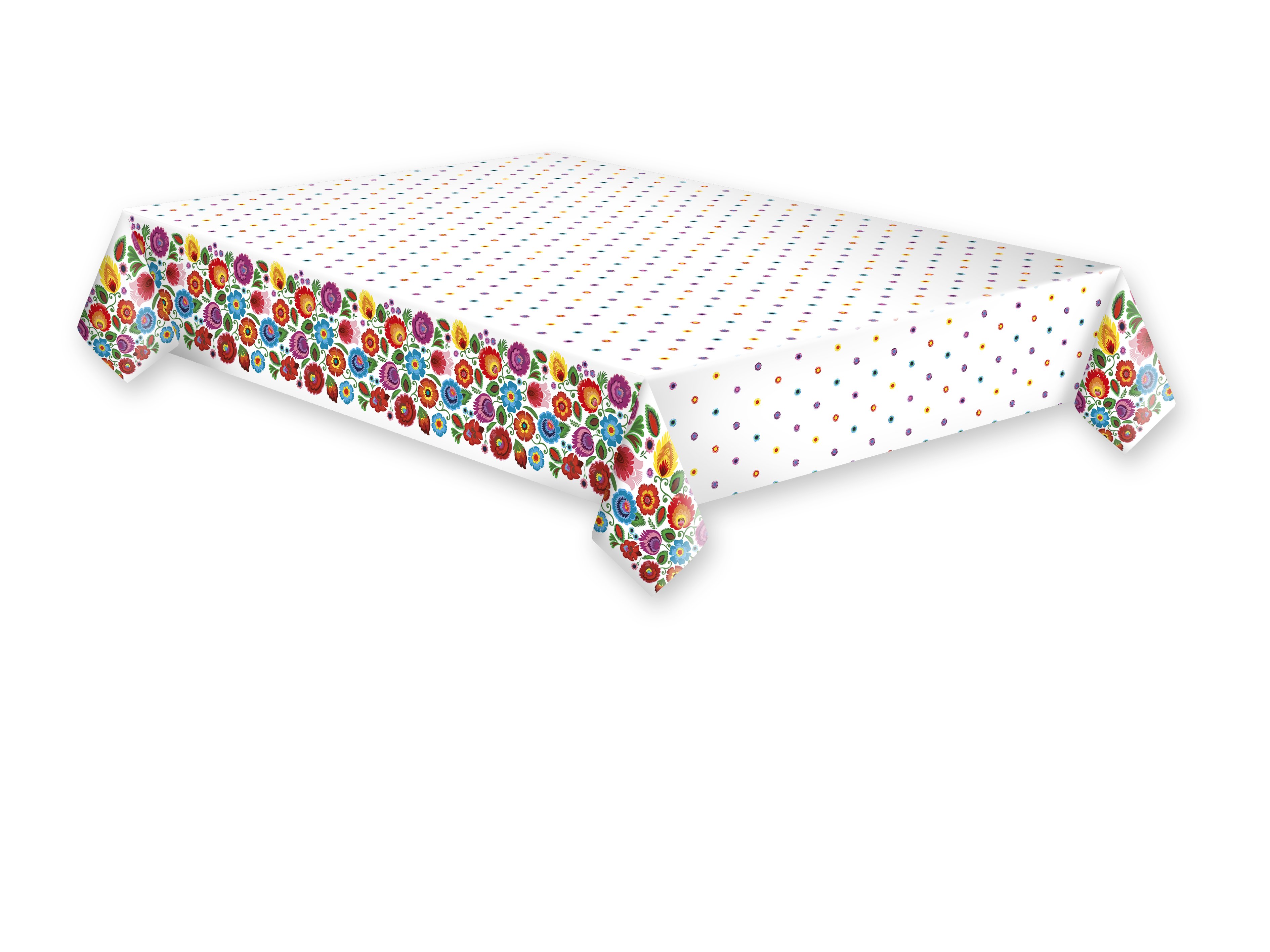 Obrus papierowy Łowicz Colourful Cutout zestaw 1 sztuk. 120 x 180 48 [g/m2] | espryciarze.pl |Działaj teraz!