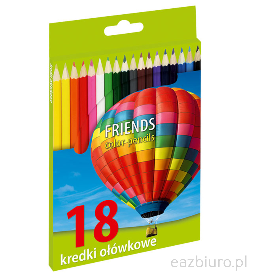 Kredki ołówkowe 18 kolorów ostrzone sześciokątne unionl | espryciarze.pl |Sprawdź ofertę!