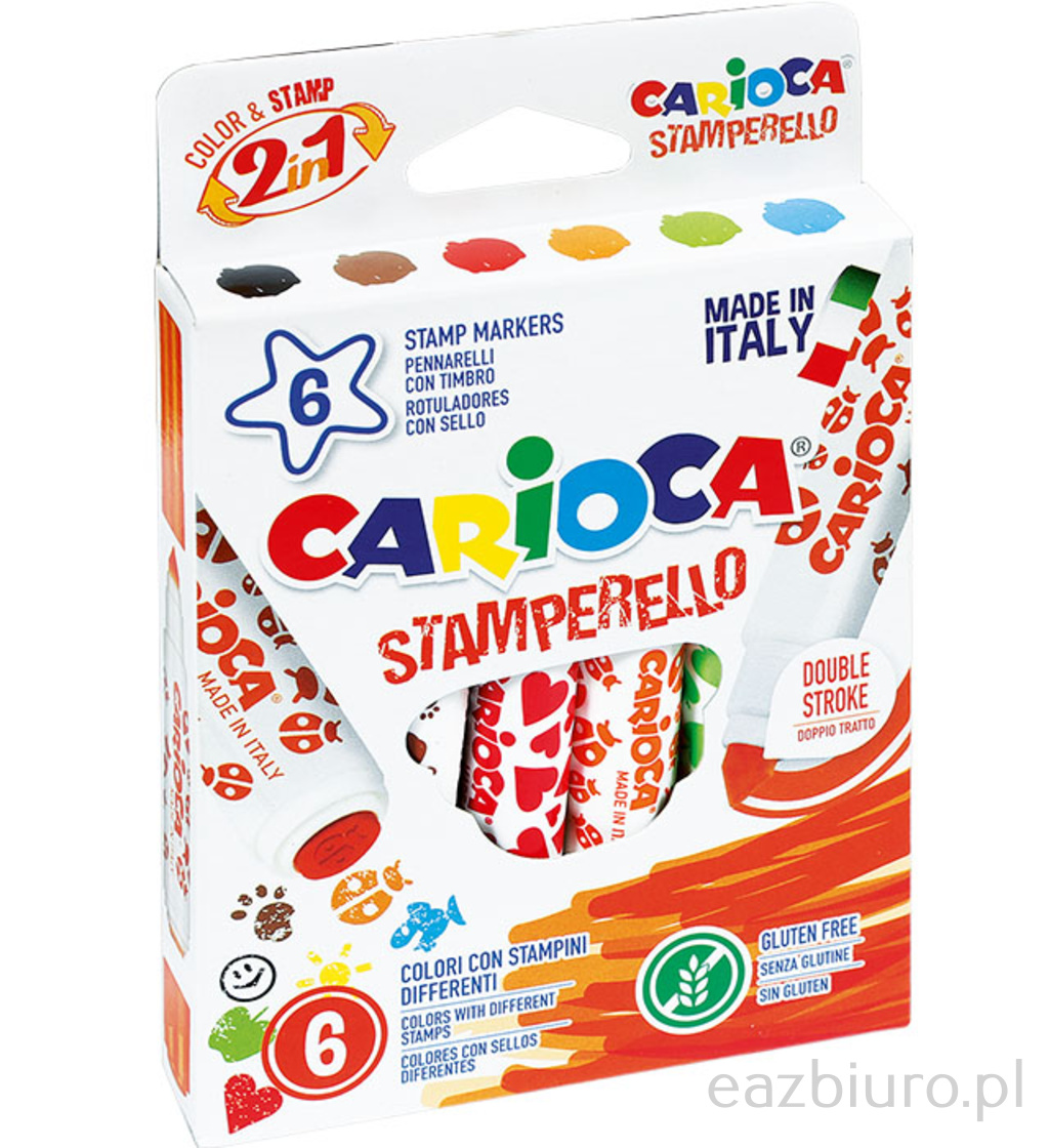 Mazaki carioca 6 kolorów stemple | espryciarze.pl |Kup od ręki!