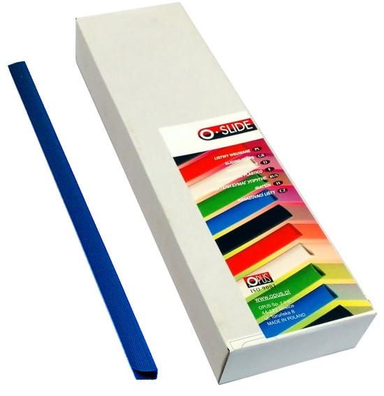 Grzbiety wsuwane niebieskie 6 mm Opus OSLIDE zestaw 50 sztuk | espryciarze.pl |Sprawdź ofertę!