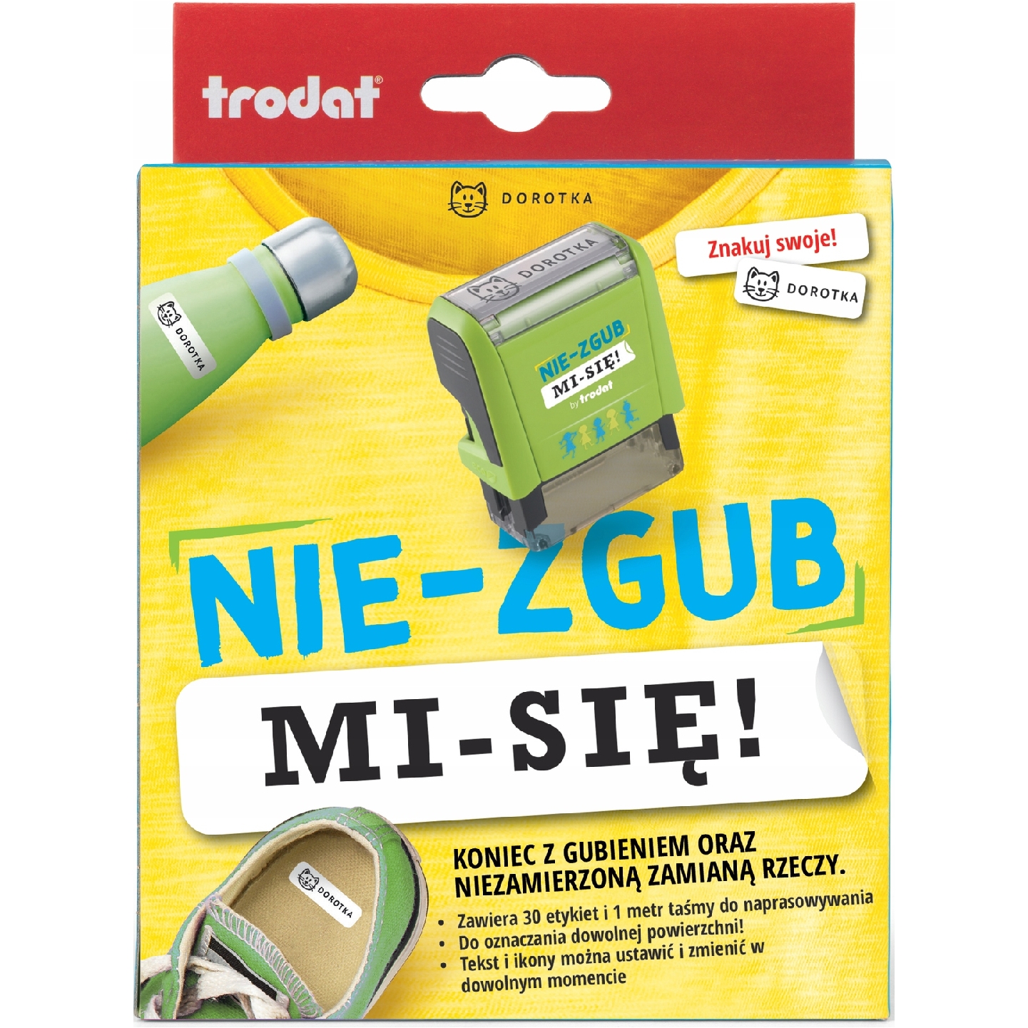 Drukarenka pieczątka do znakowania rzeczy osobistych nie-zgub-mi-się Trodat | espryciarze.pl |Skorzystaj teraz!