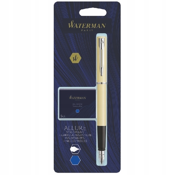 Pióro wieczne Waterman Allure pastel żółte + zestaw 6 sztuk naboi | espryciarze.pl |Sprawdź ofertę!
