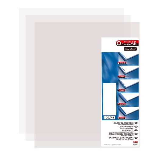 Folia do bindowania przeźroczysta 0,20 zestaw 100 sztuk | espryciarze.pl |Zgarnij ofertę!