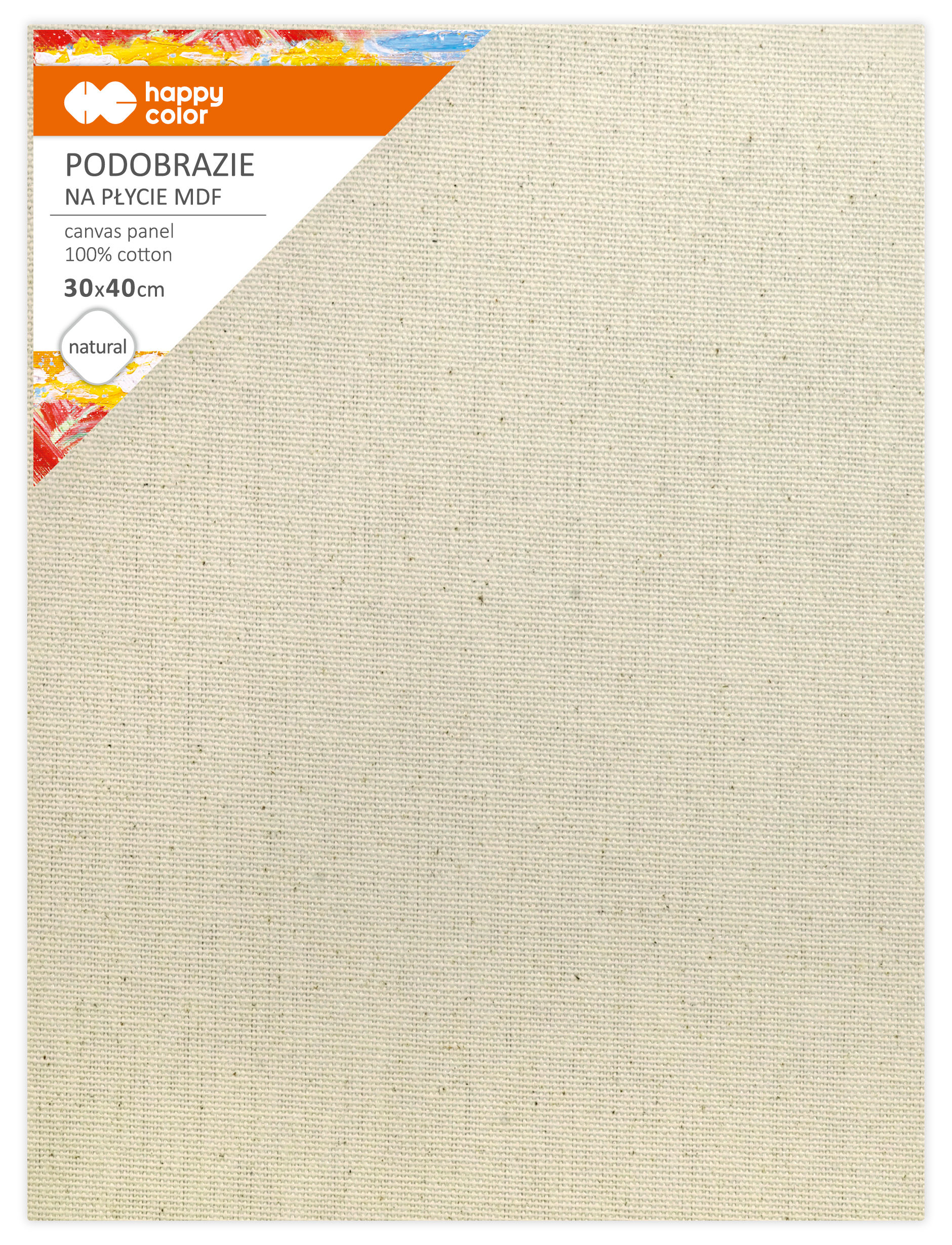 Podobrazie bawełniane Happy Color 30 x 40 cm naturalne | espryciarze.pl |Zgarnij ofertę!