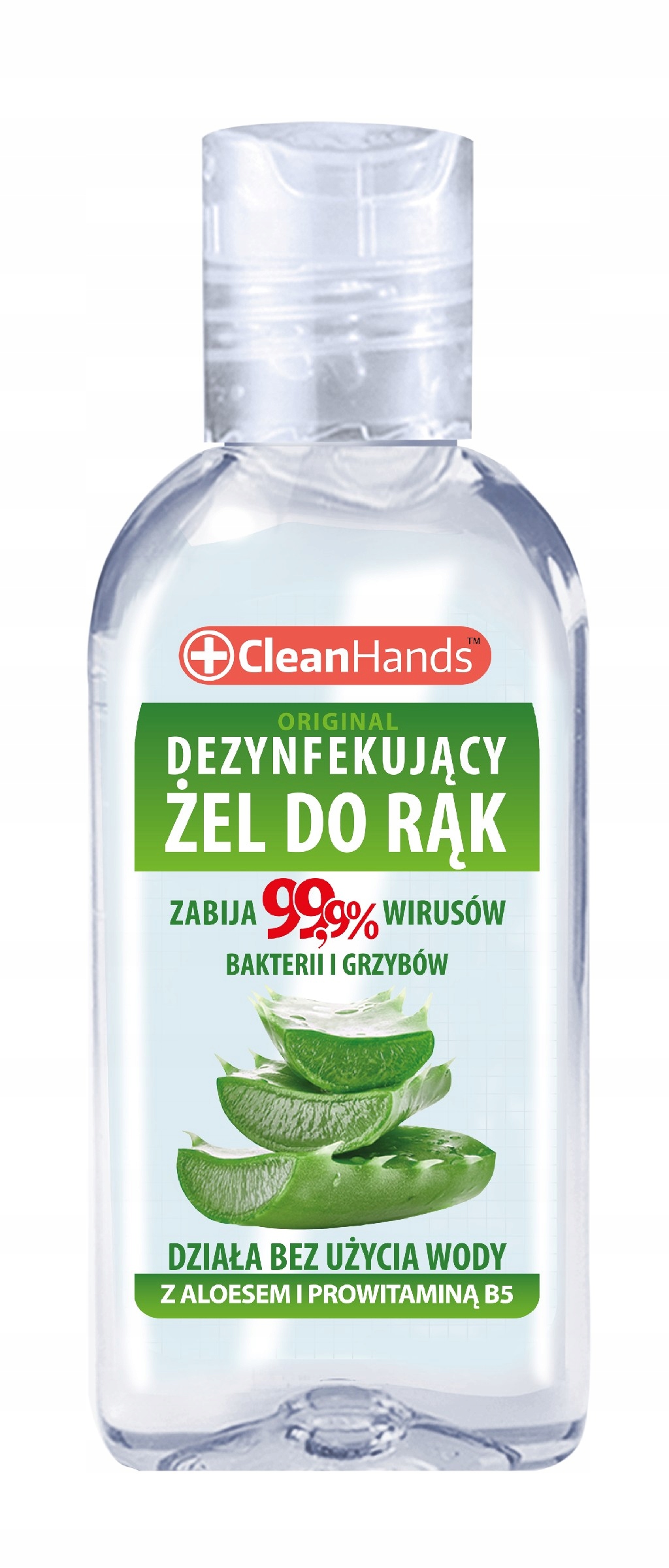 Antybakteryjny żel do rąk Clean Hands z aloesem i prowitaminą B5 50 ml | espryciarze.pl |Zgarnij ofertę!
