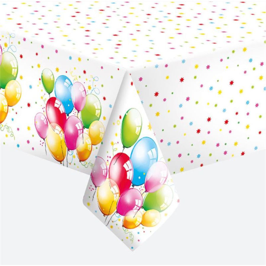 Obrus papierowy Birthday Balloons 120 x 180 cm zestaw 1 sztuk. | espryciarze.pl |Skorzystaj teraz!