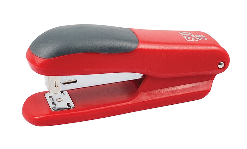 Zszywacz Sax39, zszywa do 25 kartek, czerwony | espryciarze.pl |Działaj teraz!