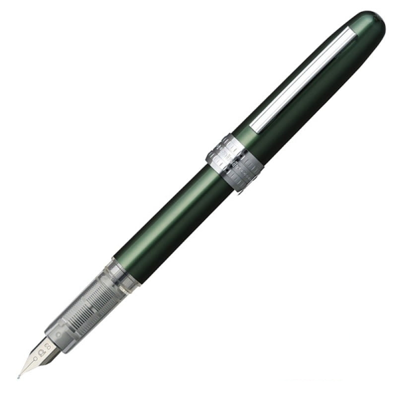Pióro wieczne Platinum Plaisir Green F na blistrze | espryciarze.pl |Kup teraz!